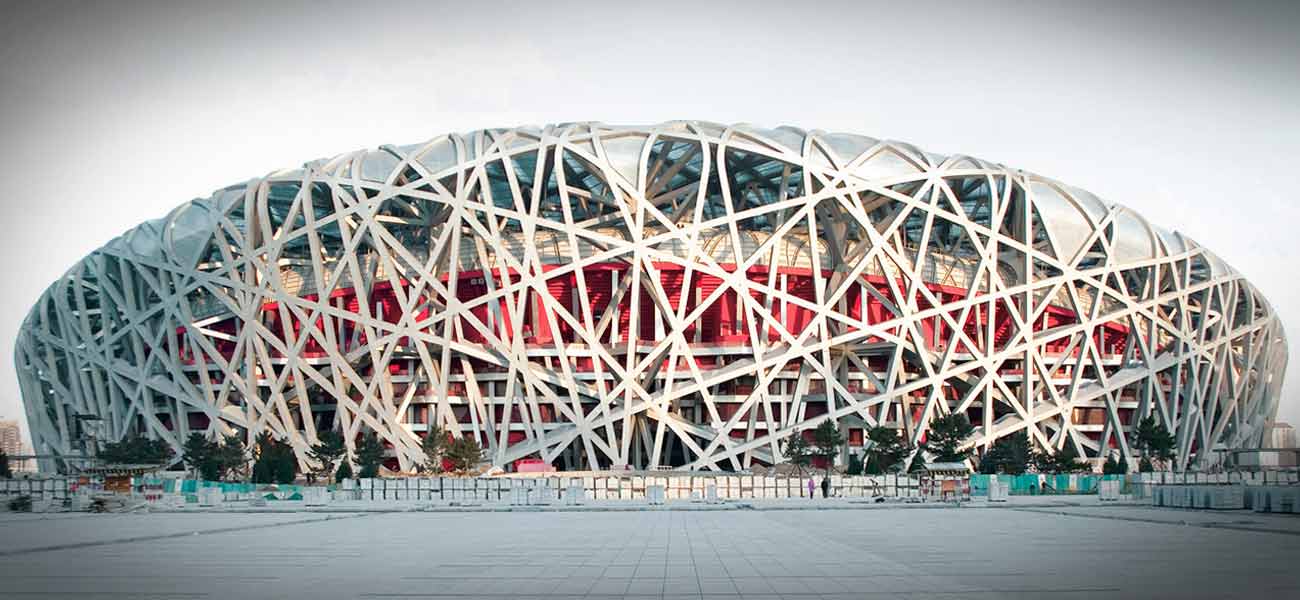 A grandiosidade do Estádio Olímpico de Pequim