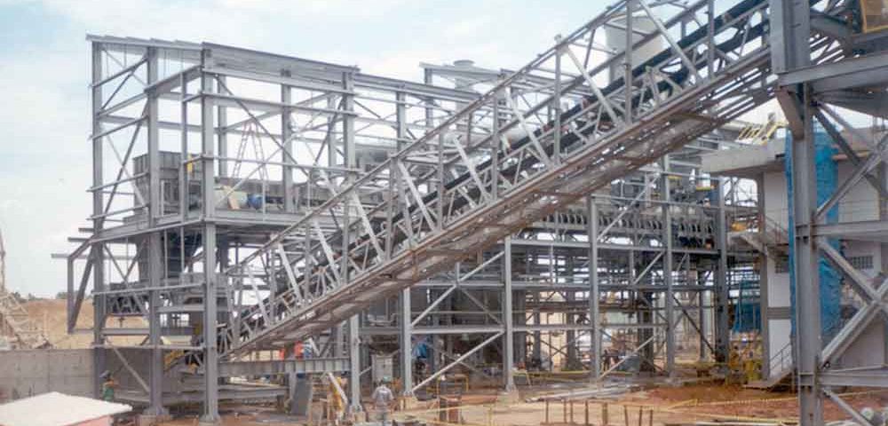 Construção Estrutura metálica Prédios Industriais