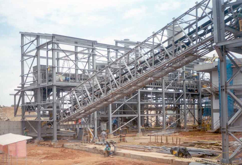 Construção Estrutura metálica Prédios Industriais