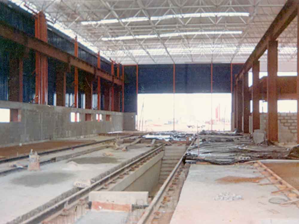 Construção Estrutura metálica Metrô Brasília