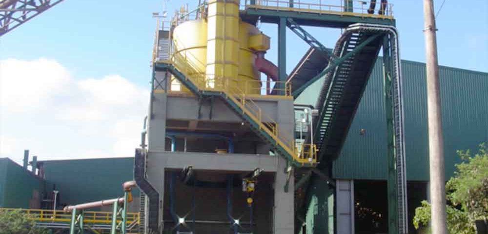 Construção Estrutura metálica Prédio industrial - Samarco