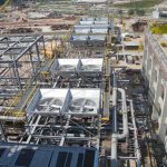 Construção Estrutura metálica Prédio de Reatores com 110m de Altura – REDUC – Petrobras