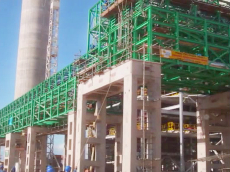 Construção Estrutura metálica Petróleo, Papel e Celulose 	Pipe Racks - Veracel Celulose