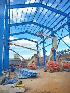 Construção Estrutura metálica Siderurgia, Mineração e Energia Prédio e Pipe Rack - CBMM