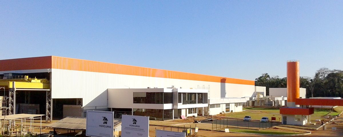 Construção Estrutura metálica Galpão Industrial - Siderurgia, Mineração e Energia Correias Mercúrio