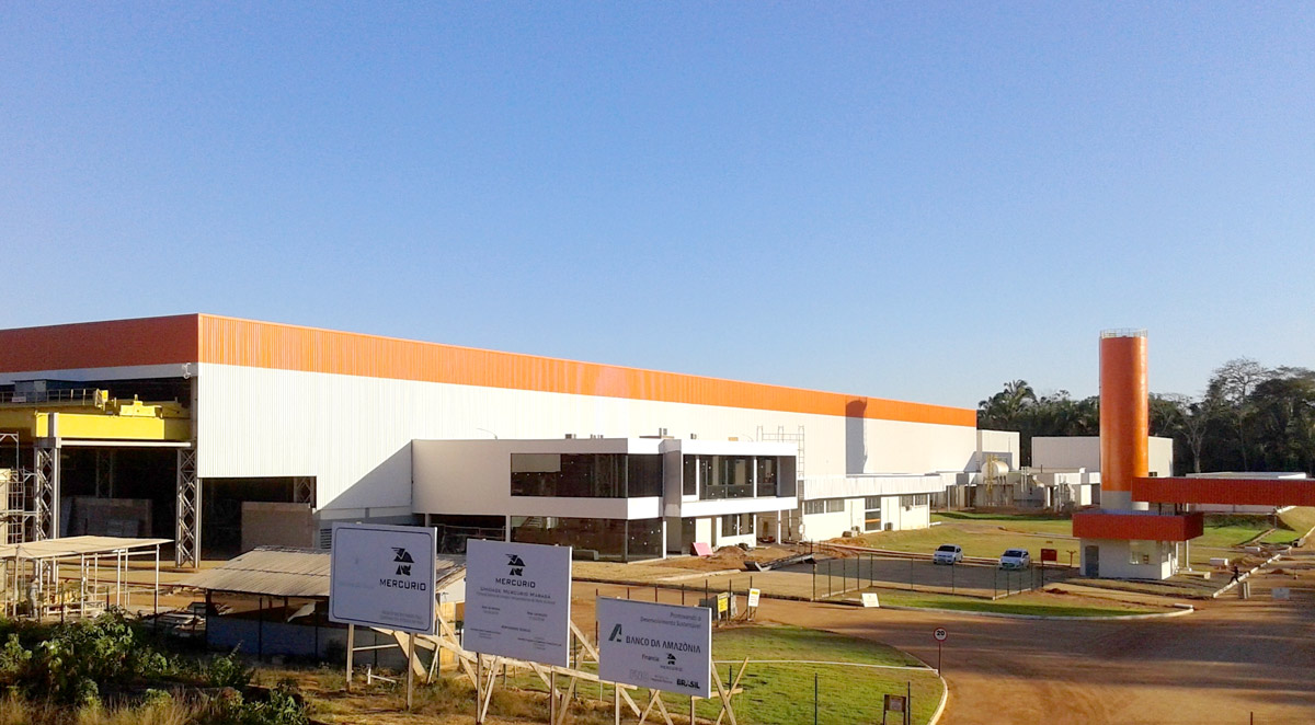 Construção Estrutura metálica Galpão Industrial - Siderurgia, Mineração e Energia Correias Mercúrio