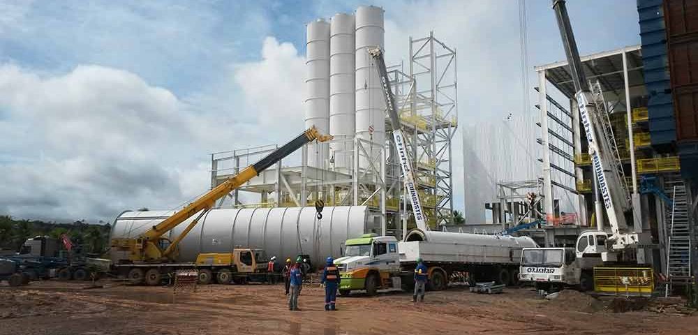 Construção Estrutura Metálica FAM prédio silos