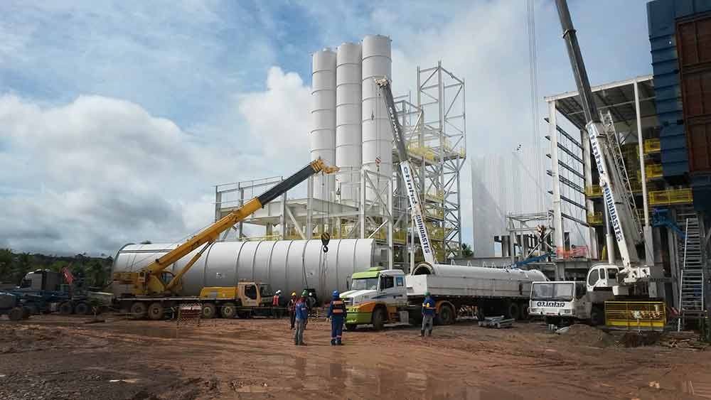 Construção Estrutura Metálica FAM prédio silos